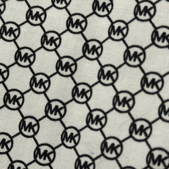 MK Allover Print Button Front Dress Shirt-Slim Fit-M-Black/White-98 Cotton-EUC - Picture 3 of 15